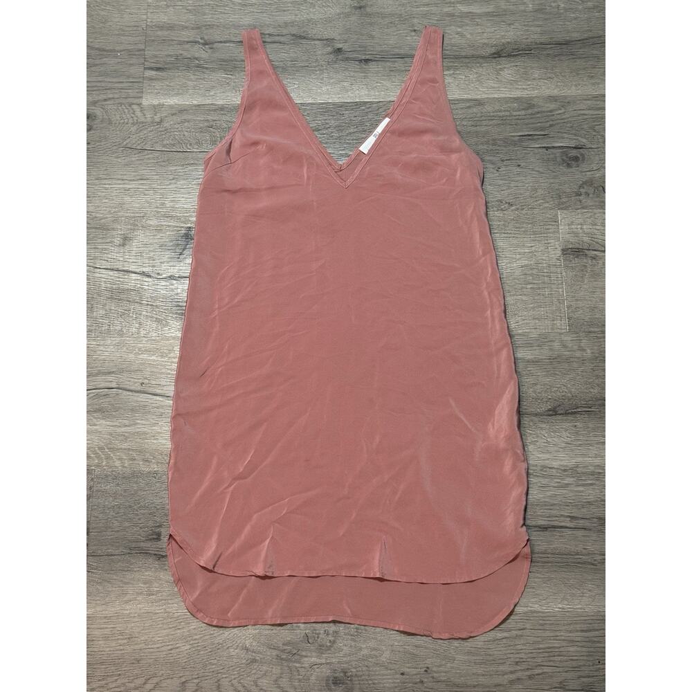 Amanda Uprichard 100% Silk Slip Dress Sz S Pink Mini